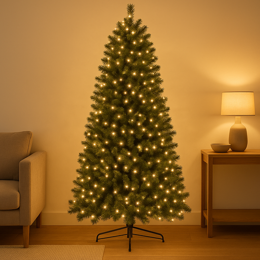 7ft Evergreen Luxe Hinged Tree