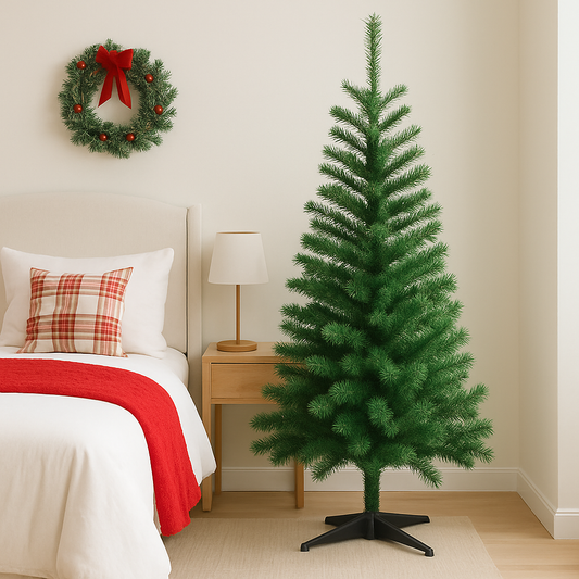 6ft Whispering Green Pine Tree - With Soft Silhouette