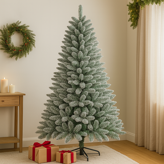 7ft Snow Glitter Sparkle Tree