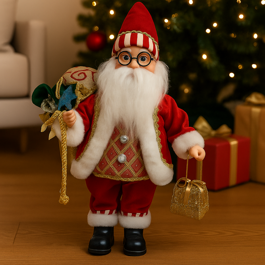 45cm Animated Singing & Dancing Santa Figurine