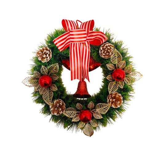 Classic Christmas Charm Wreath