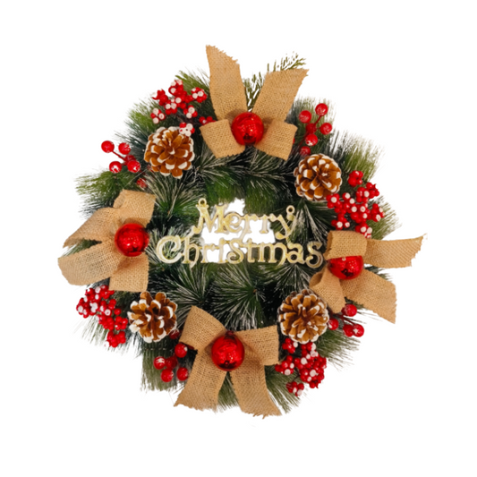 Rustic Charm Christmas Wreath