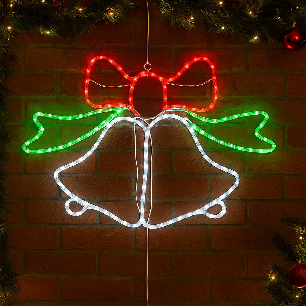 40cm Animated LED Christmas Bells Light- 8-Functions