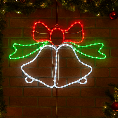 40cm Animated LED Christmas Bells Light- 8-Functions