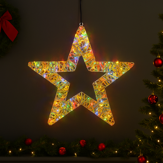 Radiant Starburst Light - 60cm LED Christmas Star