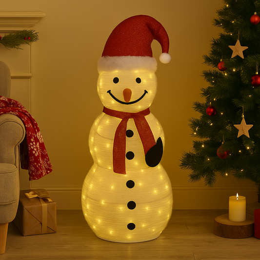 1.2m Illuminated Pop-Up Snowman - Battery Operated