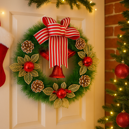 Classic Christmas Charm Wreath