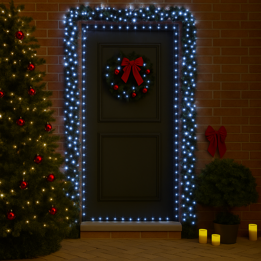 120 LED Flashing String Lights - Warm White & Cool White