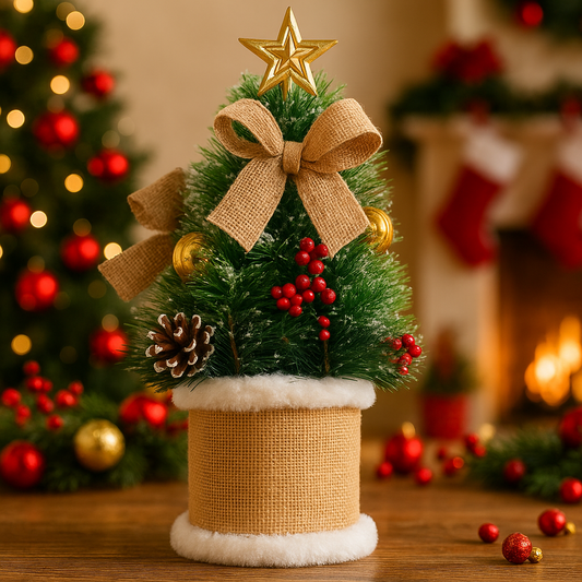 Rustic Charm Mini Christmas Tree – 45cm