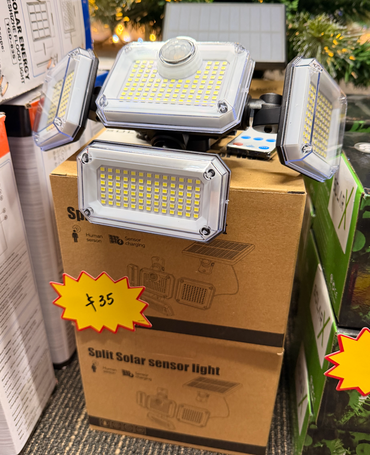 Split Solar Sensor Light - Ultra Bright Motion Sensor LED with Remote