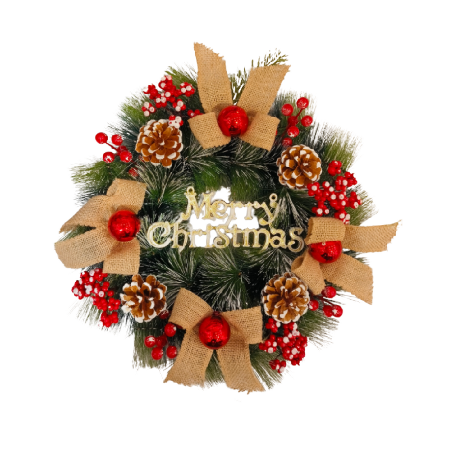 Rustic Charm Christmas Wreath